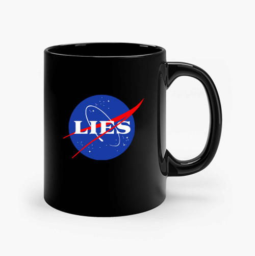 Nasa Lies Logo Ceramic Mugs