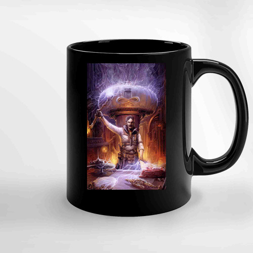 Nikola Tesla Steampunk Ceramic Mugs