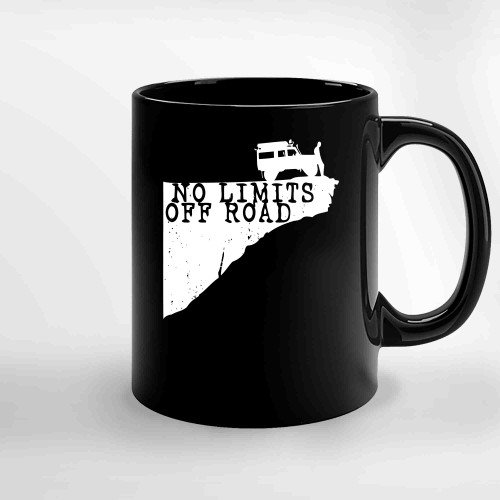Off Road Land Rover Jeep Cruiser No Limits Ceramic Mugs