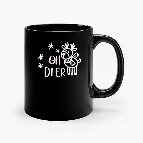Oh Deer Christmas Funny Christmas Bah Humbug Ceramic Mugs