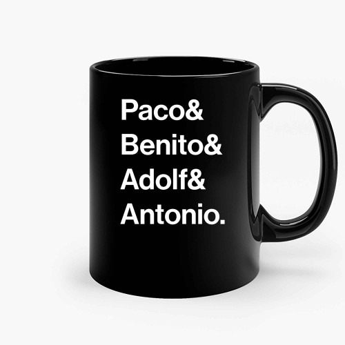 Paco Benito Adolf Antonio Band Ceramic Mugs