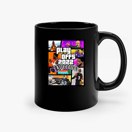 Phoenix Suns Playoffs Chris Paul And Devin Booker Vintage Ceramic Mugs