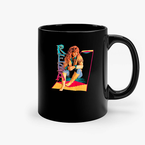 Reba Mcentire Rebe Mcentire Portrait Vintage Ceramic Mugs