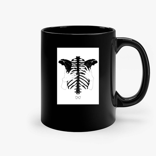 Skeleton Ribs 01 Ceramic Mugs