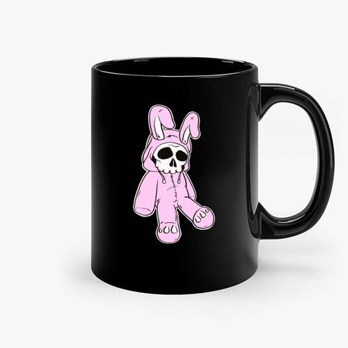 Skeleton Skull Pink Dead Hare Costume Rabbit Bunny Ceramic Mugs