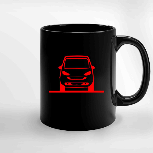 Smart 4 Two Front Red Ceramic Mugs