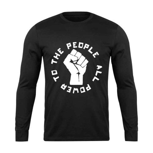 All Power To The People Logo Long Sleeve T-Shirt