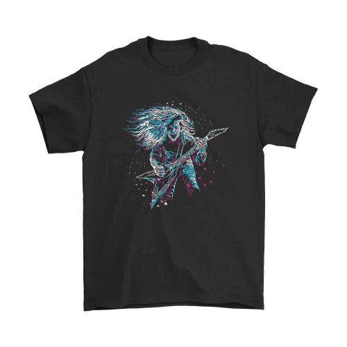 Abstract Rock Guitar Player Illustration Man's T-Shirt Tee