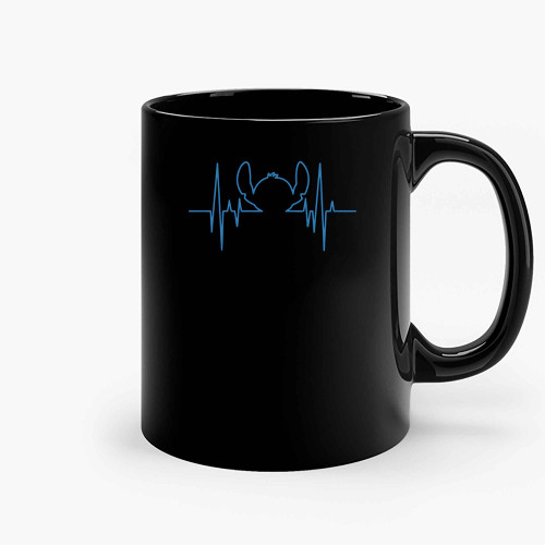 Stitch Heartbeat Ceramic Mugs