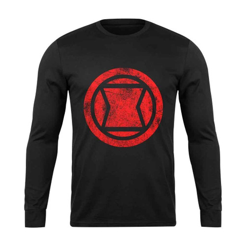 Blavk Widow Logo Grunge Long Sleeve T-Shirt