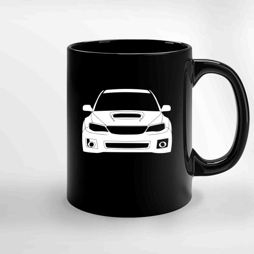 Subaru Impreza Wrx Sti 08 12 Ceramic Mugs