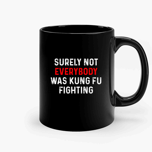 Surely Not Everybody Was Kung Fu Fighting 6 Ceramic Mugs