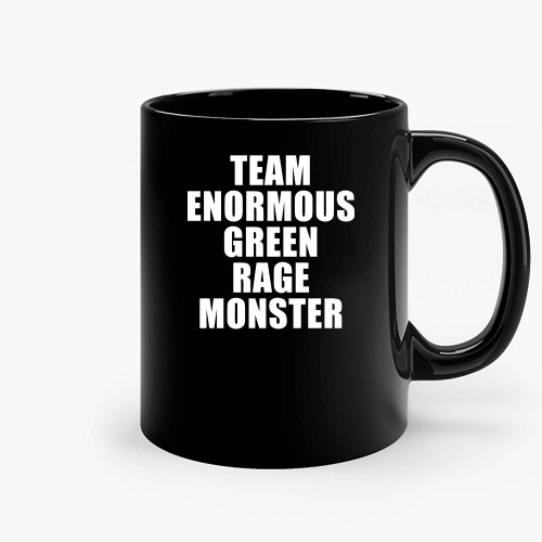 Team Enormous Green Rage Monster Ceramic Mugs