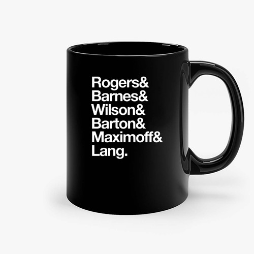 Team Rogers Typo Ceramic Mugs
