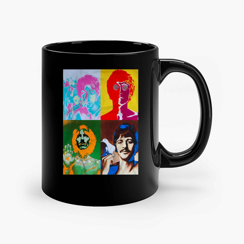 The Beatles Psychedelic Ceramic Mugs