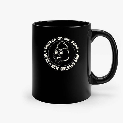 The Black Chicken On The Bone Ceramic Mugs