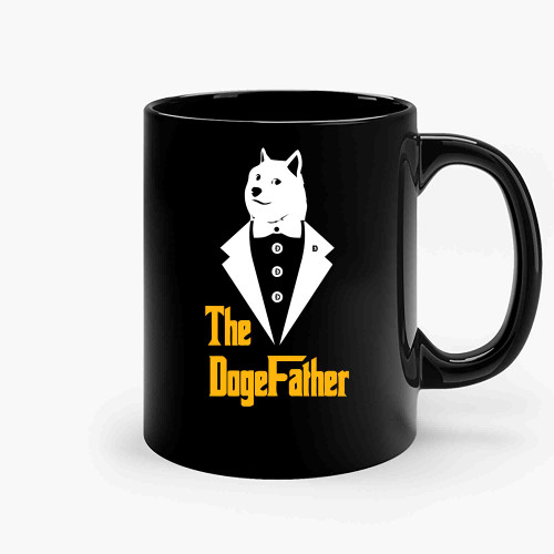 The Dogefather Of Dogecoin Dogecoin Crypto Meme Ceramic Mugs