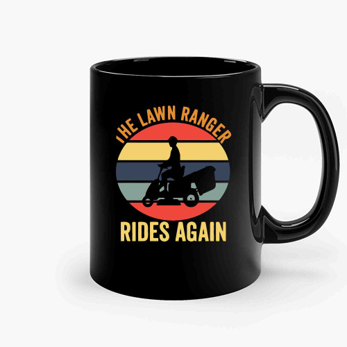 The Lawn Ranger Rides Again Retro Vintage Ceramic Mugs The Lawn Ranger Rides Again Retro Vintage Ceramic Mugs
