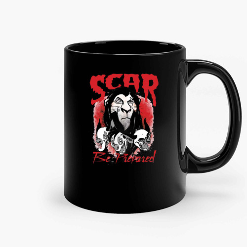 The Lion King Scar Be Prepared Ceramic Mugs