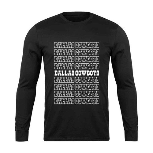 Dallas Cowboys Name Logo Long Sleeve T-Shirt