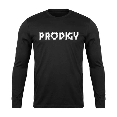 Prodigy Logo Retro Synthesiser Analog Voyager Long Sleeve T-Shirt