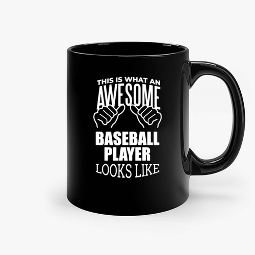 This Is What An Awesome Baseball Lover Looks Like Ceramic Mugs