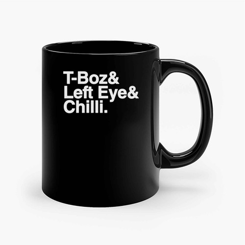 Tlc Left Eye Chilli T Boz Ceramic Mugs