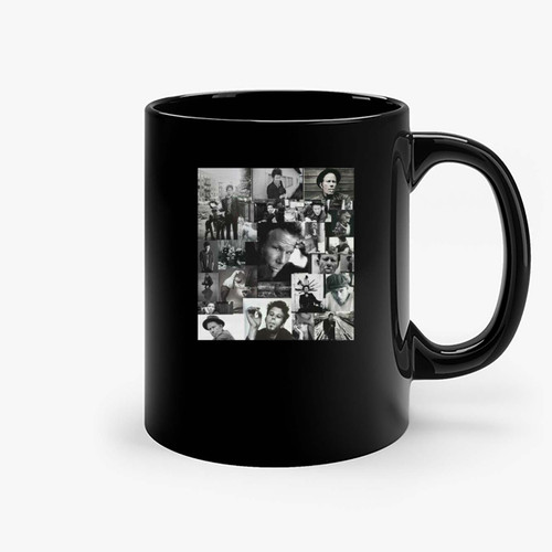 Tom Waits Photo Collage Ceramic Mugs