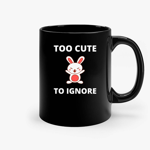 Too Cute To Ignore Rabbit Ceramic Mugs