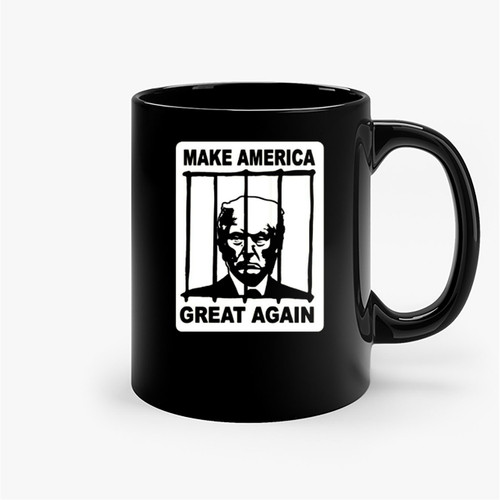 Trump Lock Him Up Make America Great Again 2020 Anti-Trump Presidential Ceramic Mugs