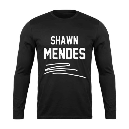 Shawn Mendes Title In Line Long Sleeve T-Shirt