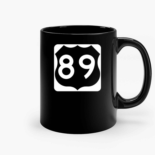 Us Highway Route 89 Ceramic Mugs