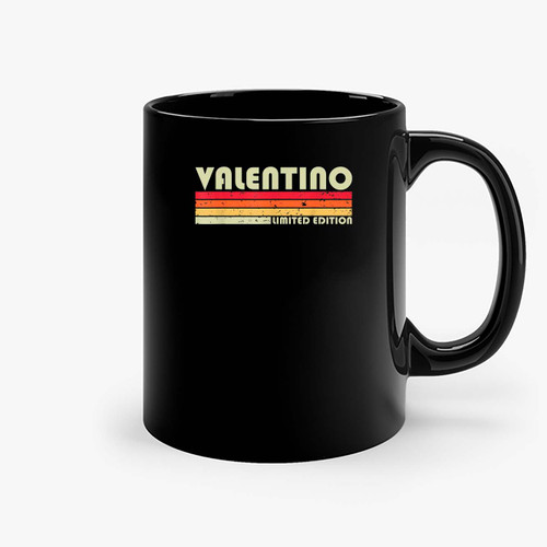 Valentino Name Personalized Funny Retro Vintage Ceramic Mugs