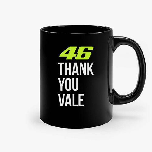 Valentino Rossi Vr 46 Thank You Vale Ceramic Mugs