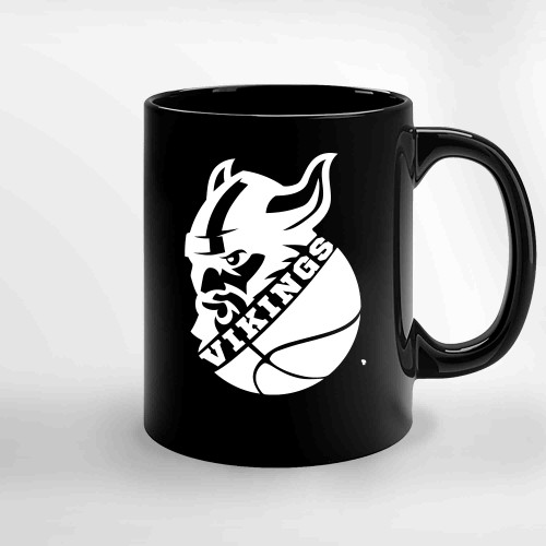 Vikings Basketball Vikings Basketball Ceramic Mugs