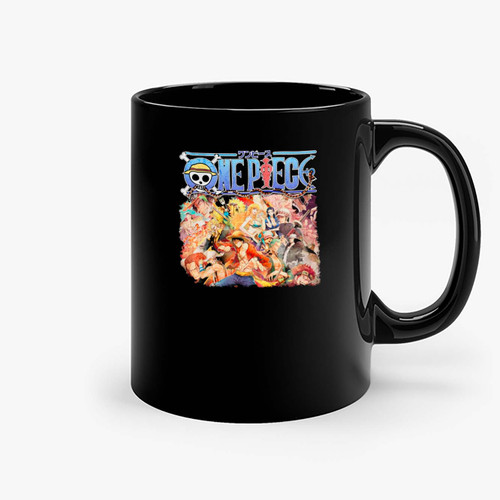 Vintage Graphic One Piece Anime Ceramic Mugs