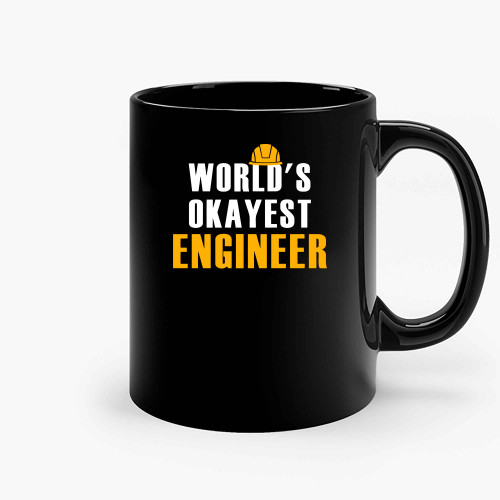 Worlds Okayest Engineer Active 002 Ceramic Mugs