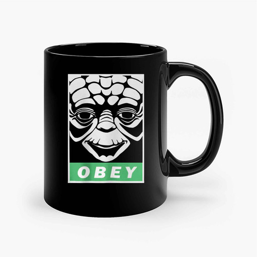 Yoda Obey Ceramic Mugs