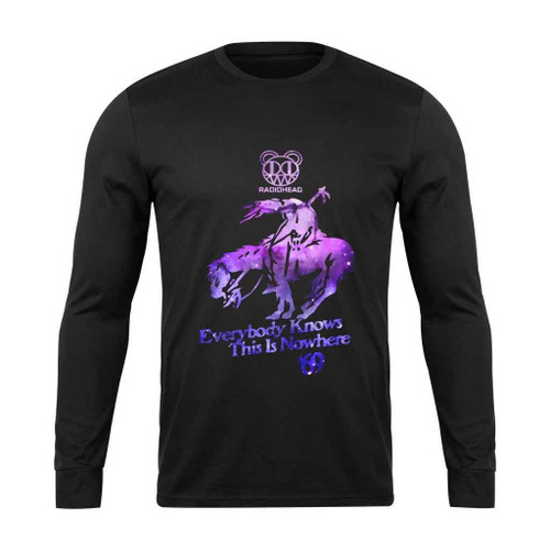 Radiohead Bear Logo Galaxy Long Sleeve T-Shirt