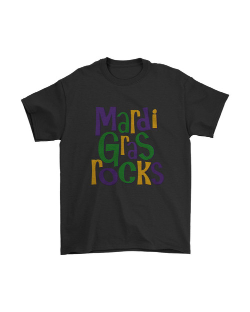 Mardi Gras Rocks Man's T-Shirt Tee