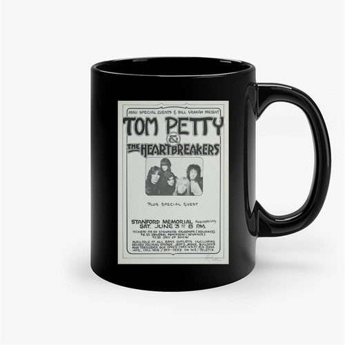 1978 Tom Petty And The Heartbreakers Original Concert Ceramic Mug