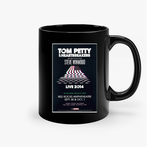 2014 Tom Petty & The Heartbreaker With Steve Winwood Red Rocks Ceramic Mug