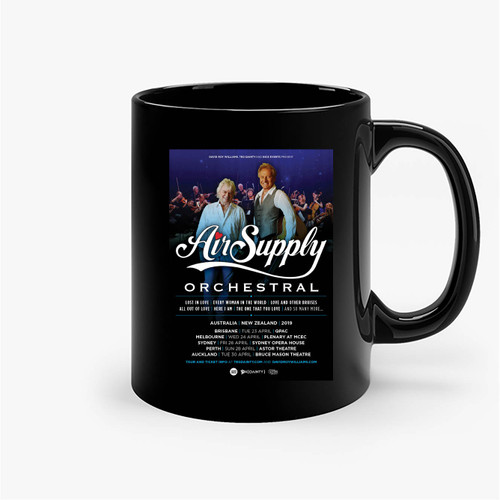 Air Supply Orchestral Australia And New Zealand Tour 2019 Ceramic Mug