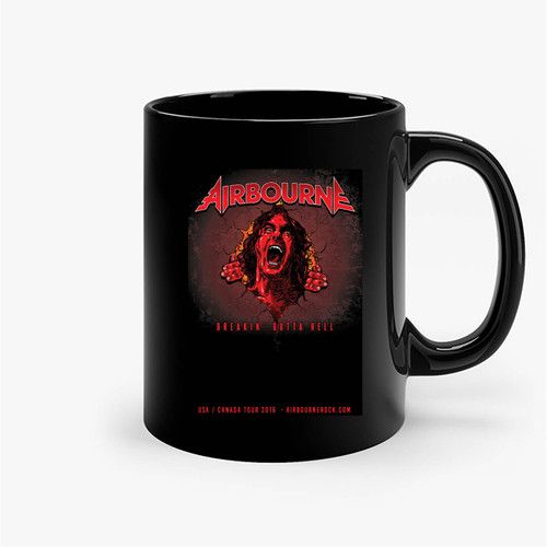 Airbourne Announce The Breakin' Outta Hell Tour Png Ceramic Mug