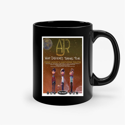 Ajr What Everyone'S Thinking Tour 2017 Portland Concert Ceramic Mug