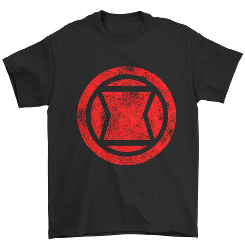 Blavk Widow Logo Grunge Man's T-Shirt Tee