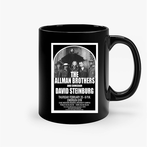 Allman Brothers 1971 Case Western Reserve Concert Ceramic Mug