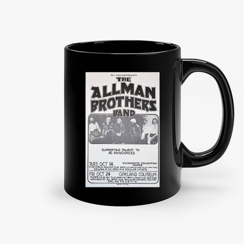 Allman Brothers Band Concert Oakland 1975 Ceramic Mug