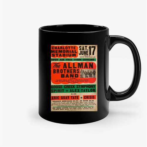 Allman Brothers Vintage Rock S Ceramic Mug