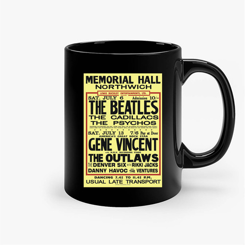 Beatles Reproduction Concert Ceramic Mug
